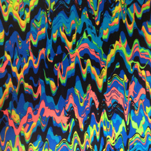 black-blue-green-yellow-light pink-melted-paint-chevron-spandex-print