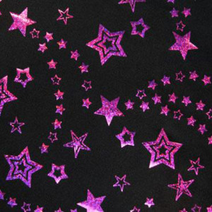 Foil Stars Stretch Fabric | GTNF1004C1