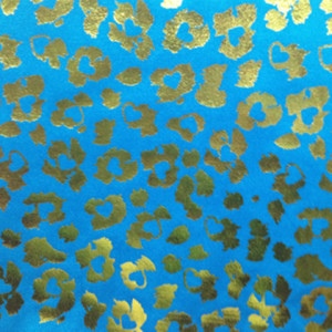 Colorful Animal Print | Gold Cheetah Print Spandex