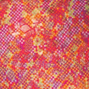 Checker Print with Geometric Foil | LL12355