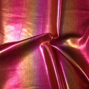 Metallic Oil Spill Fabric | Dip Dye Fabric