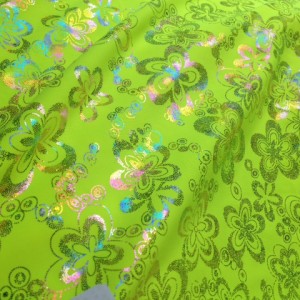 FTF1399C2 70s floral- carnivale on Neon Yellow (poly base)
