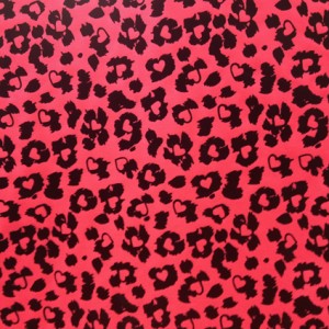 Animal Print Heart Fabric | Cheetah Heart Fabric