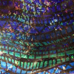 Geo Shimmer Print | Fractal Shimmer Spandex Print