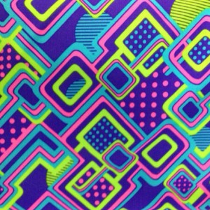 Purple, lime, hot pink