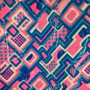 Multi Color Geo Pattern Print| Half Pipe with Foil