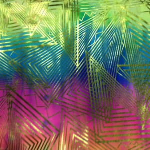 Metallic Foil Tie Dye Fabric