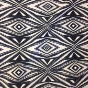 Black White Diamonds Fabric | Reflector Athletic Print