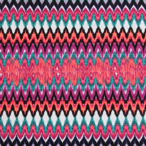Colorful Illusion Fabric | Bendy Zig Zag