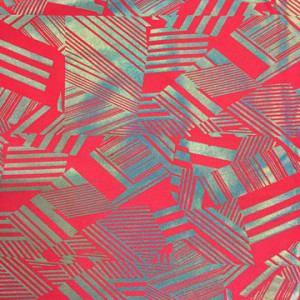 Neon Triangle lines Fabric | Darth Holo