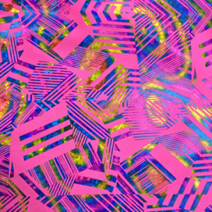 Neon Triangle lines Fabric | Darth Holo