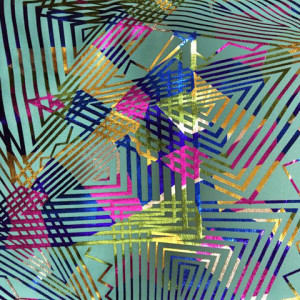 Multi Color Foil Spandex
