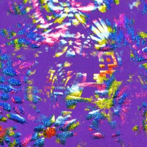 Multi Foil Purple Spandex