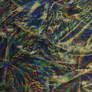 Foiled Velvet Fabric | Velvet Feathers