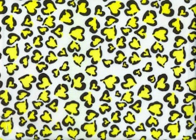 neon heart print