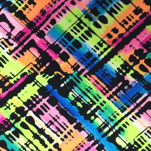 Colorful Plaid Printed Spandex