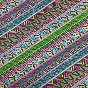 Bright Aztec Printed Spandex