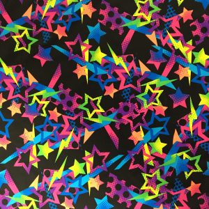 Neon Star Printed Spandex