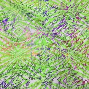 Bright Printed Foil Spandex | Reflector with Foil
