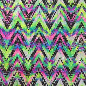 neon aztec sparkle