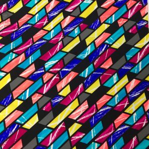Bright Color Block Printed Spandex