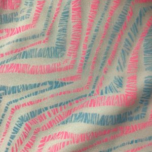 Glow in the dark pink and blue zebra print