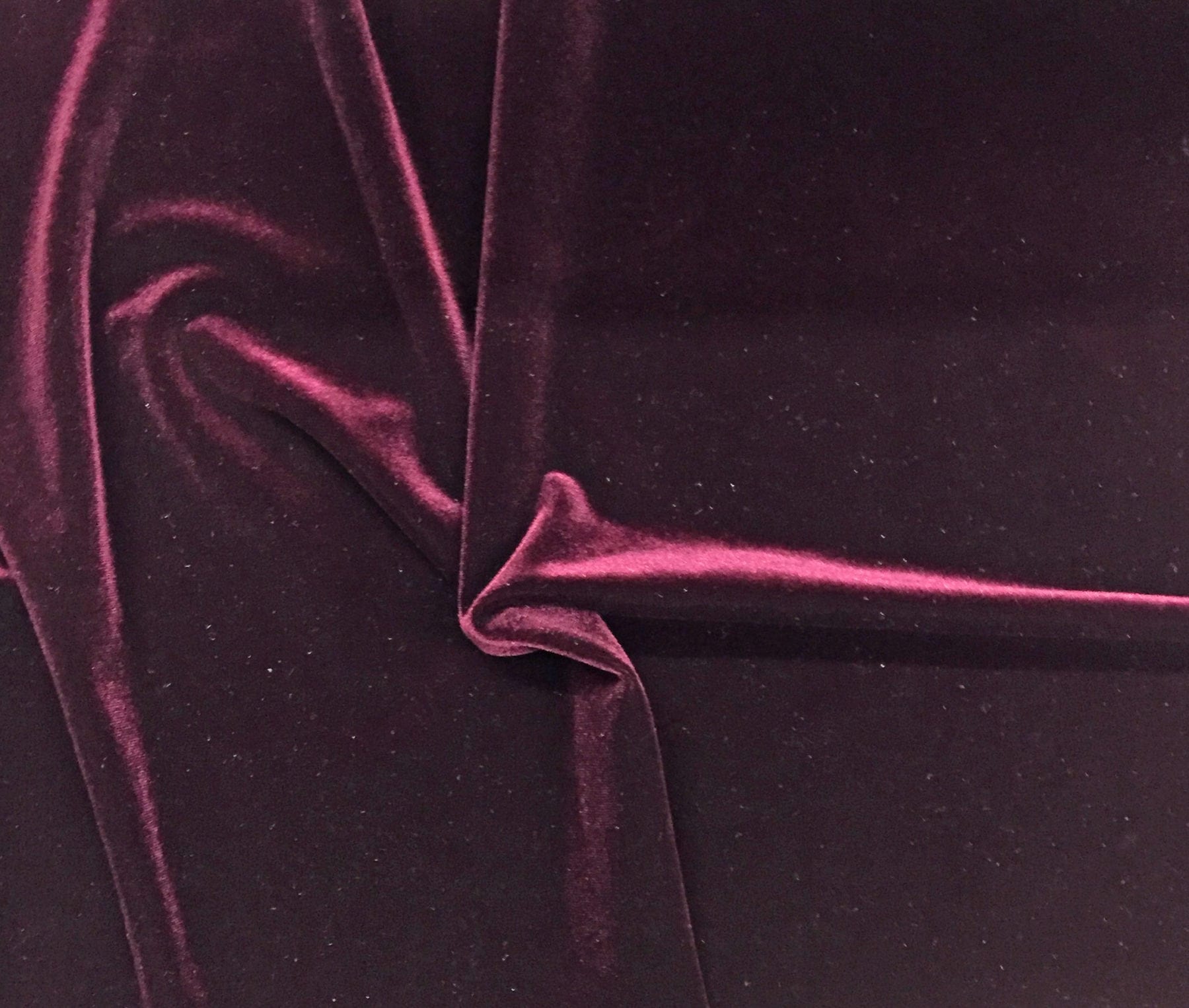 BURGUNDY Stretch Velvet