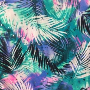 Diagonal Tie Dye with Silver Foil